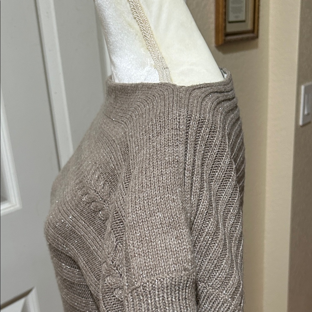 New York & Company Taupe boat neck Sweater - Picture 11 of 12